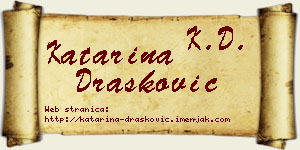 Katarina Drašković vizit kartica